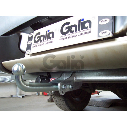 M120C GALIA Полностью оцинкованный фаркоп на Mitsubishi L200 1996-2006, 2006-2015, 2015-2023, FIAT Fullback 2016-2019. Тип шара: C (горизонтальный съемный). Без выреза бампера. Нагрузки: 3100/125 кг, масса фаркопа 29,35 кг