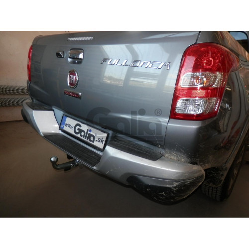 M120C GALIA Полностью оцинкованный фаркоп на Mitsubishi L200 1996-2006, 2006-2015, 2015-2023, FIAT Fullback 2016-2019. Тип шара: C (горизонтальный съемный). Без выреза бампера. Нагрузки: 3100/125 кг, масса фаркопа 29,35 кг