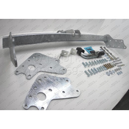 M120C GALIA Полностью оцинкованный фаркоп на Mitsubishi L200 1996-2006, 2006-2015, 2015-2023, FIAT Fullback 2016-2019. Тип шара: C (горизонтальный съемный). Без выреза бампера. На