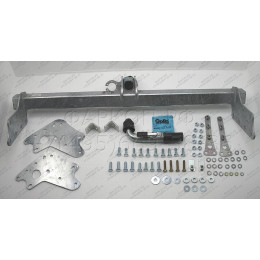 M120C GALIA Полностью оцинкованный фаркоп на Mitsubishi L200 1996-2006, 2006-2015, 2015-2023, FIAT Fullback 2016-2019. Тип шара: C (горизонтальный съемный). Без выреза бампера. На