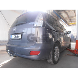 M124C GALIA Полностью оцинкованный фаркоп на Mazda 5 2005-2010, 2010-2015. Подрозетник убирается за бампер. Тип шара: C (горизонтальный съемный). Невидимый вы