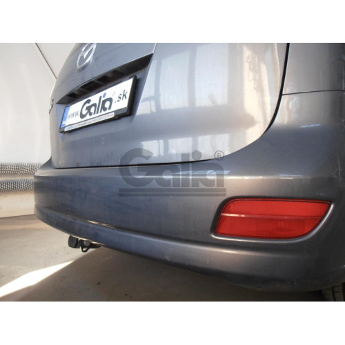 M124C GALIA Полностью оцинкованный фаркоп на Mazda 5 2005-2010, 2010-2015. Подрозетник убирается за бампер. Тип шара: C (горизонтальный съемный). Невидимый вырез бампера. Нагрузки: 1600/75 кг, масса фаркопа 18,36 кг