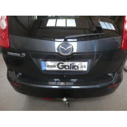 M124C GALIA Полностью оцинкованный фаркоп на Mazda 5 2005-2010, 2010-2015. Подрозетник убирается за бампер. Тип шара: C (горизонтальный съемный). Невидимый вы