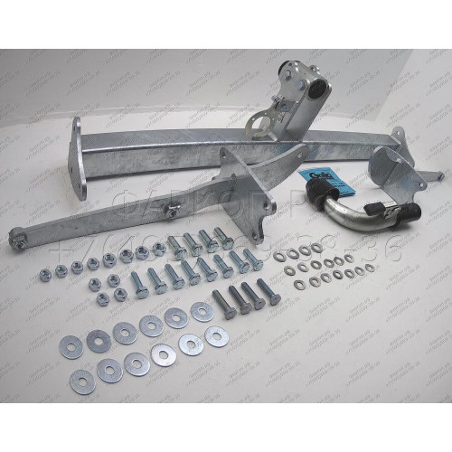 M127C GALIA Полностью оцинкованный фаркоп на Mercedes GLK-Class x204 2008-2015. Подрозетник убирается за бампер. Тип шара: C (горизонтальный съемный). Невидимый вырез бампера. Нагрузки: 2500/100 кг, масса фаркопа 20,37 кг