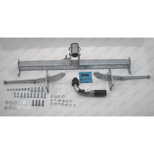M127C GALIA Полностью оцинкованный фаркоп на Mercedes GLK-Class x204 2008-2015. Подрозетник убирается за бампер. Тип шара: C (горизонтальный съемный). Невидимый вырез бампера. Нагрузки: 2500/100 кг, масса фаркопа 20,37 кг