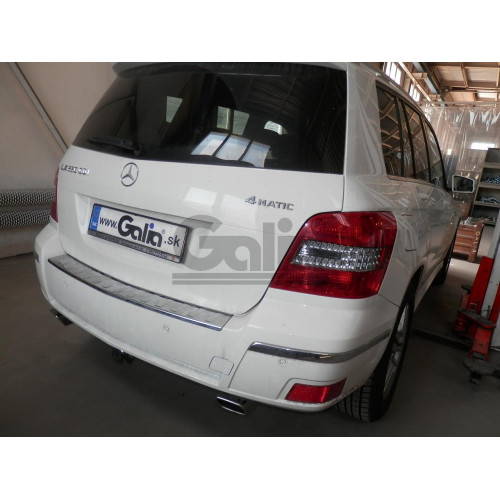 M127C GALIA Полностью оцинкованный фаркоп на Mercedes GLK-Class x204 2008-2015. Подрозетник убирается за бампер. Тип шара: C (горизонтальный съемный). Невидимый вырез бампера. Нагрузки: 2500/100 кг, масса фаркопа 20,37 кг