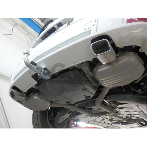 M127C GALIA Полностью оцинкованный фаркоп на Mercedes GLK-Class x204 2008-2015. Подрозетник убирается за бампер. Тип шара: C (горизонтальный съемный). Невидимый вырез бампера. Нагрузки: 2500/100 кг, масса фаркопа 20,37 кг