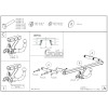 M142A GALIA Полностью оцинкованный фаркоп на Mazda 3 хетчбек 2019-. Тип шара: A. Невидимый вырез бампера. Нагрузки: 1600/80 кг, масса фаркопа 15 кг