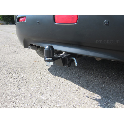 MAS-10-991122.00 PT GROUP Фаркоп на Mitsubishi ASX 2010-2022 без подрезки бампера. Тип шара: E (легкосъемный шар под квадрат). Нагрузки: 1600/80 кг, масса фаркопа 17 кг (без электрики в комплекте)