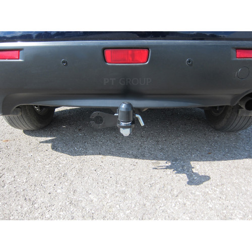 MAS-10-991122.00 PT GROUP Фаркоп на Mitsubishi ASX 2010-2022 без подрезки бампера. Тип шара: E (легкосъемный шар под квадрат). Нагрузки: 1600/80 кг, масса фаркопа 17 кг (без электрики в комплекте)