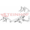 N-017 STEINHOF Фаркоп на Nissan Almera Tino 2000-2006. Требуется подрезка бампера. Тип шара: AH (горизонтальное быстросъемное крепление шара на ключе). Нагрузки: 1600/75 кг, масса фаркопа 16,7 кг (без электрики в комплекте)
