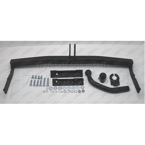 N-065 STEINHOF Фаркоп на Nissan Note E11 2006-2014. Требуется подрезка бампера. Тип шара: A. Нагрузки: 1200/50 кг, масса фаркопа 13,4 кг (без электрики в комплекте)