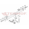 N-092 STEINHOF Фаркоп на Ford Maverick 1993-2000, Nissan Terrano 1993-2006 без снятия и подрезки бампера. Тип шара: A. Нагрузки: 3000/120 кг, масса фаркопа 15,5 кг (без электрики в комплекте)