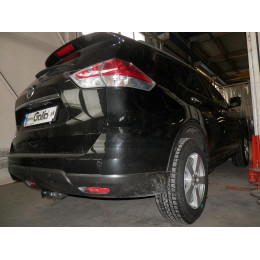 N055C GALIA Полностью оцинкованный фаркоп на Nissan X-Trail T32 2014-2022, Renault Koleos 2016-2020. Тип шара: C (горизонтальный съемный). Без выреза бампера. Нагрузки: 2000/