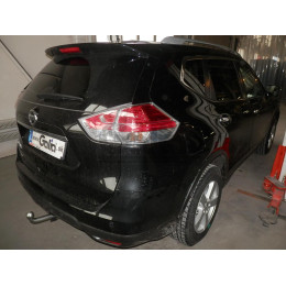 N055C GALIA Полностью оцинкованный фаркоп на Nissan X-Trail T32 2014-2022, Renault Koleos 2016-2020. Тип шара: C (горизонтальный съемный). Без выреза бампера. Нагрузки: 2000/