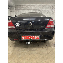 N110-A Лидер-плюс ТСУ для Nissan Almera Classic седан 2006-2012. Требуется подрезка бампера. Нагрузки: 1000/75 кг, масса фаркопа 14,14 кг (без электрики в комплекте)