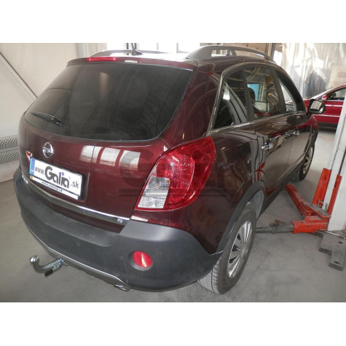 O065C GALIA Полностью оцинкованный фаркоп на Opel Antara 2006-2013, 2013-2017, Chevrolet Captiva 2006-2013, 2013-2018. Только для авто без запаски снизу. Подрозетник убирается за бампер. Тип шара: C (горизонтальный съемный). Невидимый вырез бампера. Нагру