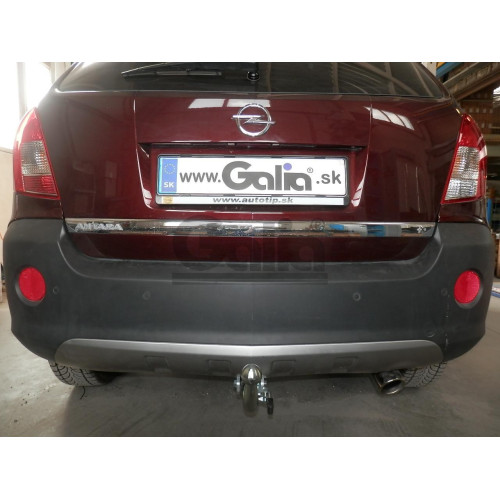 O065C GALIA Полностью оцинкованный фаркоп на Opel Antara 2006-2013, 2013-2017, Chevrolet Captiva 2006-2013, 2013-2018. Только для авто без запаски снизу. Подрозетник убирается за бампер. Тип шара: C (горизонтальный съемный). Невидимый вырез бампера. Нагру