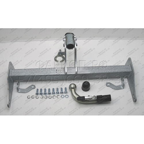 O065C GALIA Полностью оцинкованный фаркоп на Opel Antara 2006-2013, 2013-2017, Chevrolet Captiva 2006-2013, 2013-2018. Только для авто без запаски снизу. Подрозетник убирается за бампер. Тип шара: C (горизонтальный съемный). Невидимый вырез бампера. Нагру