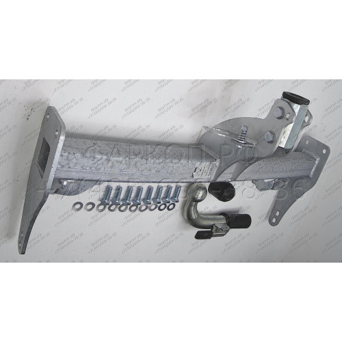 O065C GALIA Полностью оцинкованный фаркоп на Opel Antara 2006-2013, 2013-2017, Chevrolet Captiva 2006-2013, 2013-2018. Только для авто без запаски снизу. Подрозетник убирается за бампер. Тип шара: C (горизонтальный съемный). Невидимый вырез бампера. Нагру
