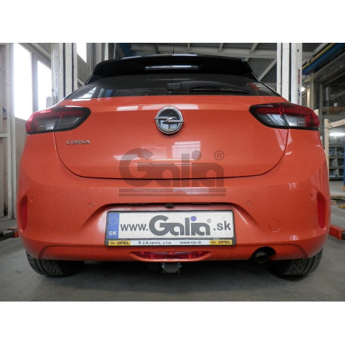 O072C GALIA Полностью оцинкованный фаркоп на Opel Corsa 2019-, Peugeot 208 2019-. Тип шара: C (горизонтальный съемный). Без подрезки бампера. Нагрузки: 1400/75 кг, масса фаркопа 15,27 кг