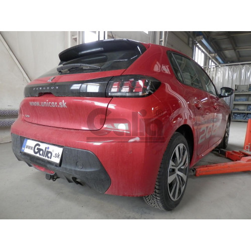 O072C GALIA Полностью оцинкованный фаркоп на Opel Corsa 2019-, Peugeot 208 2019-. Тип шара: C (горизонтальный съемный). Без подрезки бампера. Нагрузки: 1400/75 кг, масса фаркопа 15,27 кг