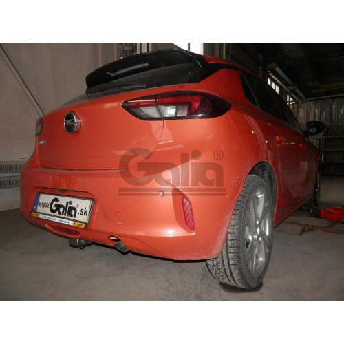 O072C GALIA Полностью оцинкованный фаркоп на Opel Corsa 2019-, Peugeot 208 2019-. Тип шара: C (горизонтальный съемный). Без подрезки бампера. Нагрузки: 1400/75 кг, масса фаркопа 15,27 кг