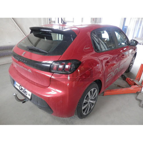 O072C GALIA Полностью оцинкованный фаркоп на Opel Corsa 2019-, Peugeot 208 2019-. Тип шара: C (горизонтальный съемный). Без подрезки бампера. Нагрузки: 1400/75 кг, масса фаркопа 15,27 кг