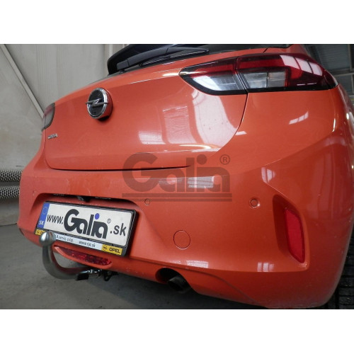 O072C GALIA Полностью оцинкованный фаркоп на Opel Corsa 2019-, Peugeot 208 2019-. Тип шара: C (горизонтальный съемный). Без подрезки бампера. Нагрузки: 1400/75 кг, масса фаркопа 15,27 кг
