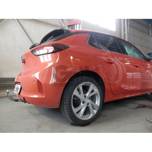 O072C GALIA Полностью оцинкованный фаркоп на Opel Corsa 2019-, Peugeot 208 2019-. Тип шара: C (горизонтальный съемный). Без подрезки бампера. Нагрузки: 1400/75 кг, масса фаркопа 15,27 кг