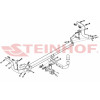 P-050 STEINHOF Фаркоп на Peugeot 2008 2012-2019 без подрезки бампера. Тип шара: A. Нагрузки: 1300/60 кг, масса фаркопа 15,57 кг (без электрики в комплекте)