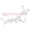 P-065 STEINHOF Фаркоп на Peugeot 307 универсал 2002-2008. Требуется подрезка бампера. Тип шара: AH (горизонтальное быстросъемное крепление шара на ключе). Нагрузки: 1700/80 кг, масса фаркопа 14 кг (без электрики в комплекте)