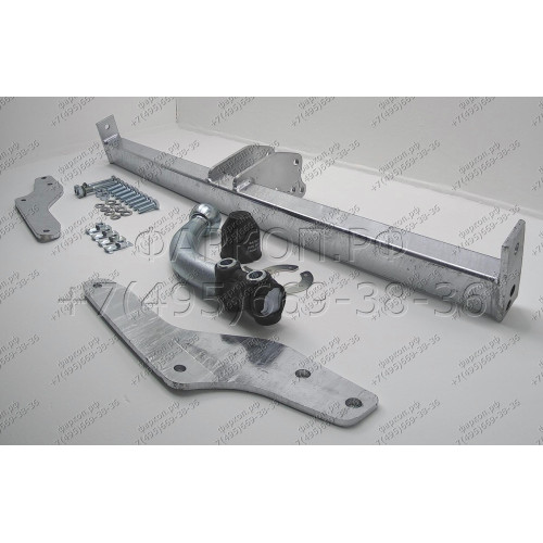P029A GALIA Полностью оцинкованный фаркоп на Peugeot 206 хетчбек 2003-2010. Подрозетник убирается за бампер. Тип шара: A. Невидимый вырез бампера. Нагрузки: 1100/50 кг, масса фаркопа 12,72 кг