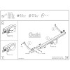 P041C GALIA Полностью оцинкованный фаркоп на Peugeot 308 универсал 2008-2013. Тип шара: C (горизонтальный съемный). Установка без снятия и выреза бампера. Нагрузки: 1700/75 кг, масса фаркопа 17,97 кг