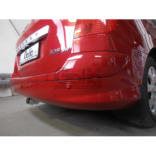 P041C GALIA Полностью оцинкованный фаркоп на Peugeot 308 универсал 2008-2013. Тип шара: C (горизонтальный съемный). Установка без снятия и выреза бампера. Нагрузки: 1700/75 кг, масса фаркопа 17,97 кг