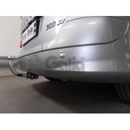 P041C GALIA Полностью оцинкованный фаркоп на Peugeot 308 универсал 2008-2013. Тип шара: C (горизонтальный съемный). Установка без снятия и выреза бампера. Н