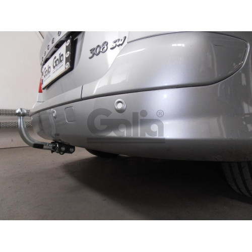 P041C GALIA Полностью оцинкованный фаркоп на Peugeot 308 универсал 2008-2013. Тип шара: C (горизонтальный съемный). Установка без снятия и выреза бампера. Нагрузки: 1700/75 кг, масса фаркопа 17,97 кг