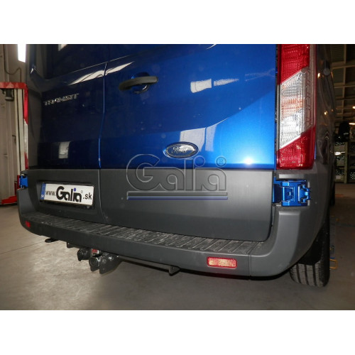 F125C GALIA Полностью оцинкованный фаркоп на Ford Tourneo 2013-, Ford Transit 2013-. Тип шара: C (горизонтальный съемный). Установка без снятия и выреза бампера. Нагрузки: 3500/140 кг, масса фаркопа 21,37 кг