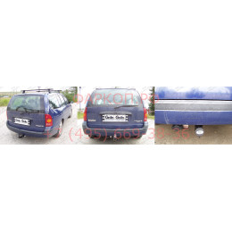 R018C GALIA Полностью оцинкованный фаркоп на Renault Megane I универсал 1996-2003. Тип шара: C (горизонтальный съемный). Установка без снятия и выреза бампер