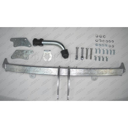 R049A GALIA Полностью оцинкованный фаркоп на Land Rover Freelander I 1997-2006. Особенности: запасное колесо на задней двери. Тип шара: A. Установка без снятия и 