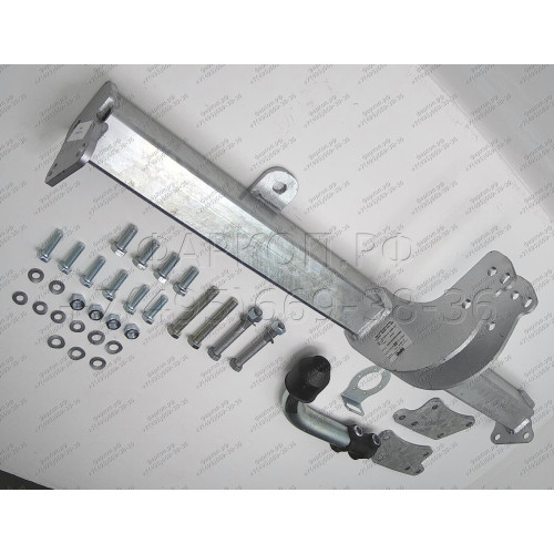 R049A GALIA Полностью оцинкованный фаркоп на Land Rover Freelander I 1997-2006. Особенности: запасное колесо на задней двери. Тип шара: A. Установка без снятия и выреза бампера. Нагрузки: 2000/125 кг, масса фаркопа 19,26 кг