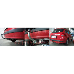 R085A GALIA Полностью оцинкованный фаркоп на Renault Clio GrandTour III универсал 2008-2013, Clio GrandTour IV универсал 2008-2013. Подрозетник убирается за бампер. Тип шара
