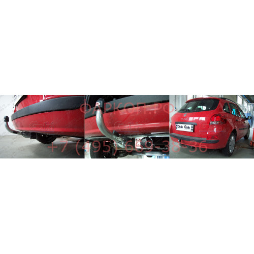 R085A GALIA Полностью оцинкованный фаркоп на Renault Clio GrandTour III универсал 2008-2013, Clio GrandTour IV универсал 2008-2013. Подрозетник убирается за бампер. Тип шара: A. Установка без снятия и выреза бампера. Нагрузки: 1200/75 кг, масса фаркопа 15