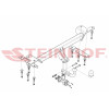 S-412 STEINHOF Фаркоп на Suzuki Grand Vitara 5 дверная 2010-2016. Требуется подрезка бампера. Тип шара: A. Нагрузки: 2000/85 кг, масса фаркопа 19,4 кг (без электрики в комплекте)