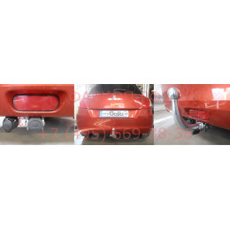 S101C GALIA Полностью оцинкованный фаркоп на Suzuki Swift хетчбек 3/5 дверей 2010-2017, 2WD/4WD. Шар перекрывает противотуманную фару. Тип шара: C (горизонтальн