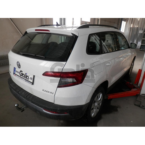 S119V GALIA Полностью оцинкованный фаркоп на Skoda Karoq 2018-, SEAT Ateca 2016-, Cupra Ateca 2016-, Cupra Formentor 2016-. Тип шара: AV (вертикальное быстросъемное крепление шара на ключе). Невидимый вырез бампера. Нагрузки: 2500/100 кг, масса фаркопа 15