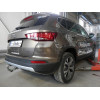 S119V GALIA Полностью оцинкованный фаркоп на Skoda Karoq 2018-, SEAT Ateca 2016-, Cupra Ateca 2016-, Cupra Formentor 2016-. Тип шара: AV (вертикальное быстросъемное крепление шара на ключе). Невидимый вырез бампера. Нагрузки: 2500/100 кг, масса фаркопа 15