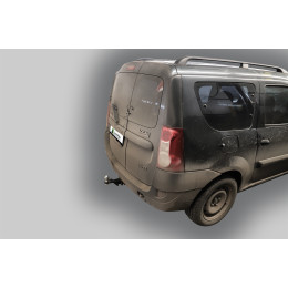 T-VAZ-19E TAVIALS ТСУ для Лада Ларгус (Lada Largus) 2012-2022, в т.ч. Largus Cross без снятия и выреза бампера. Тип шара: E. Нагрузки: 1200/100 кг, масса фаркопа 20 кг (без эле