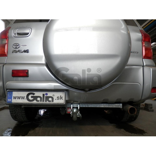 T042C GALIA Полностью оцинкованный фаркоп на Toyota RAV4 2000-2006, Chery Tiggo 2006-2014, Vortex Tingo 2010-2013. Тип шара: C (горизонтальный съемный). Установка без снятия и выреза бампера. Нагрузки: 1800/75 кг, масса фаркопа 12,87 кг