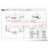 T050A GALIA Полностью оцинкованный фаркоп на Toyota Land Cruiser 100 1998-2008, Lexus LX470 1998-2008. Тип шара: A. Установка без снятия и выреза бампера. Нагрузки: 3500/140 кг, масса фаркопа 24,52 кг